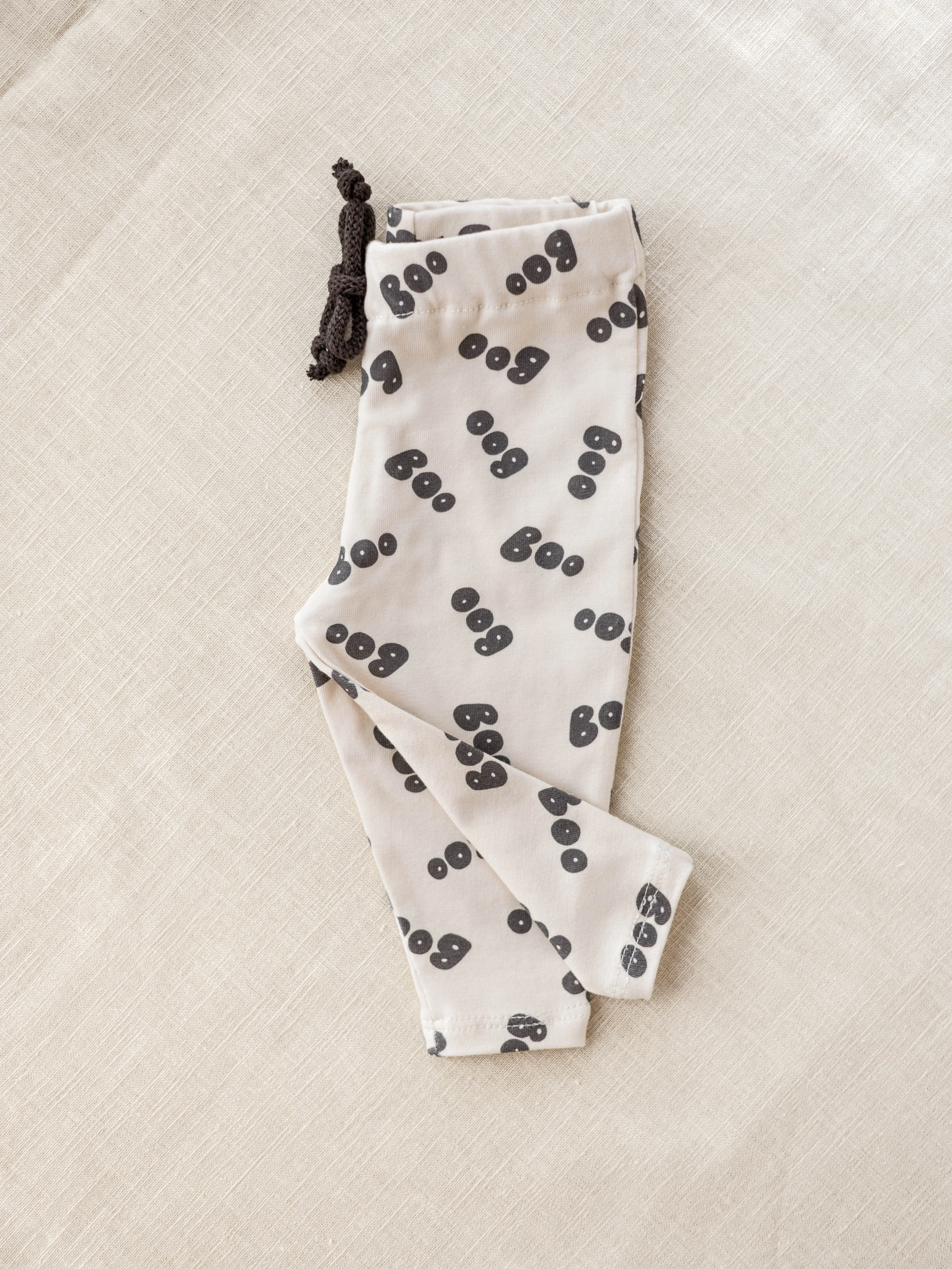 Baby leggings / boo - stone