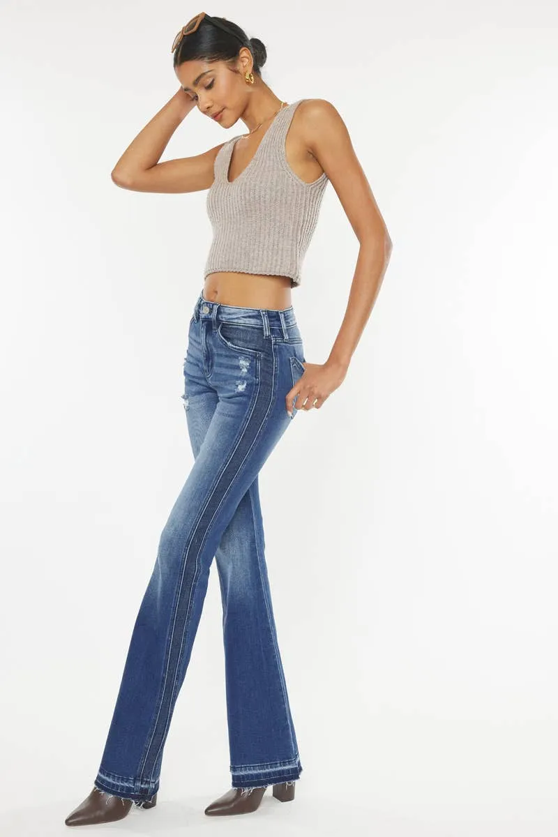 Clemont High Rise Flare Jeans - KC9326D
