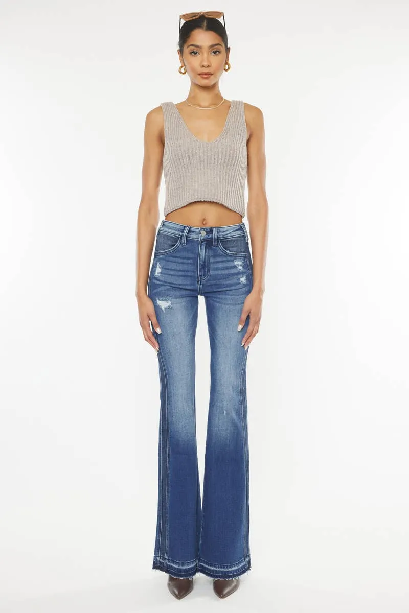Clemont High Rise Flare Jeans - KC9326D