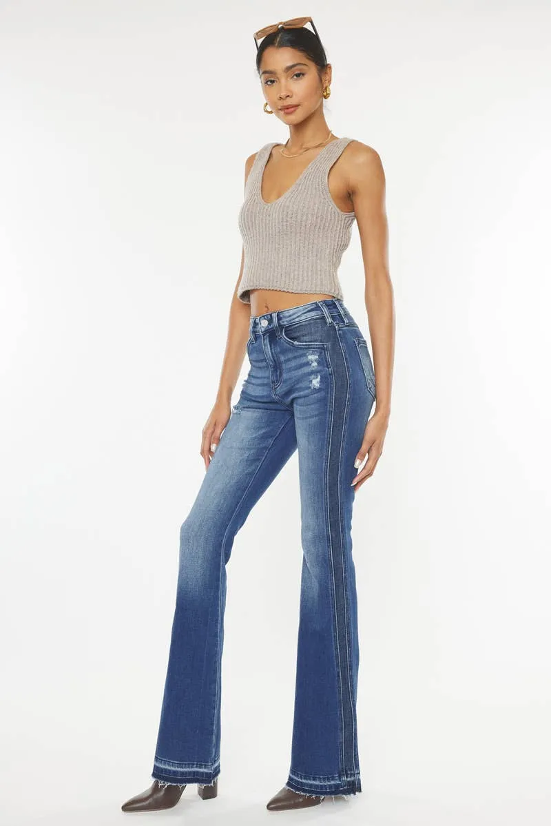 Clemont High Rise Flare Jeans - KC9326D