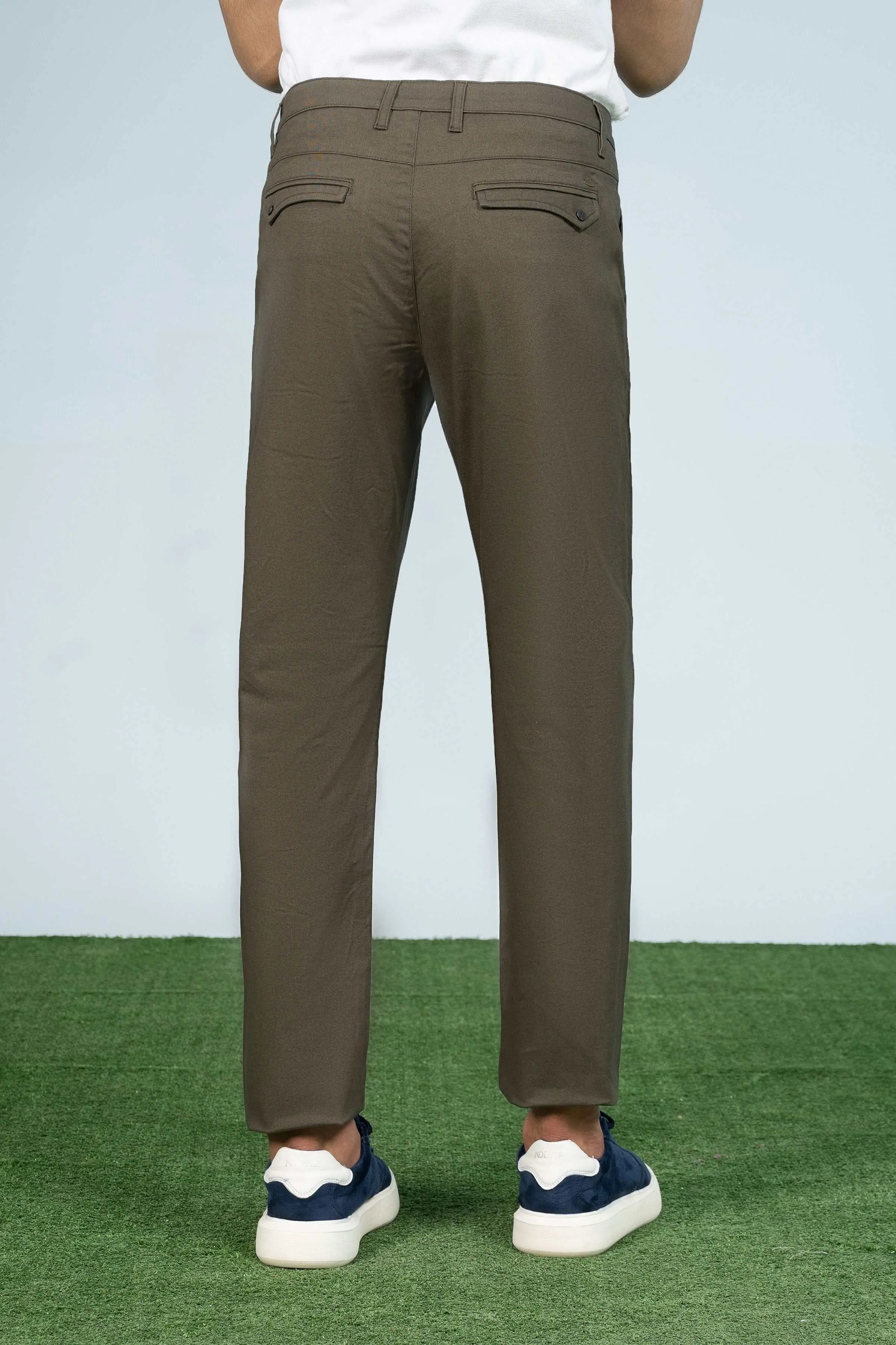 CROSS POCKET CASUAL PANT OLIVE