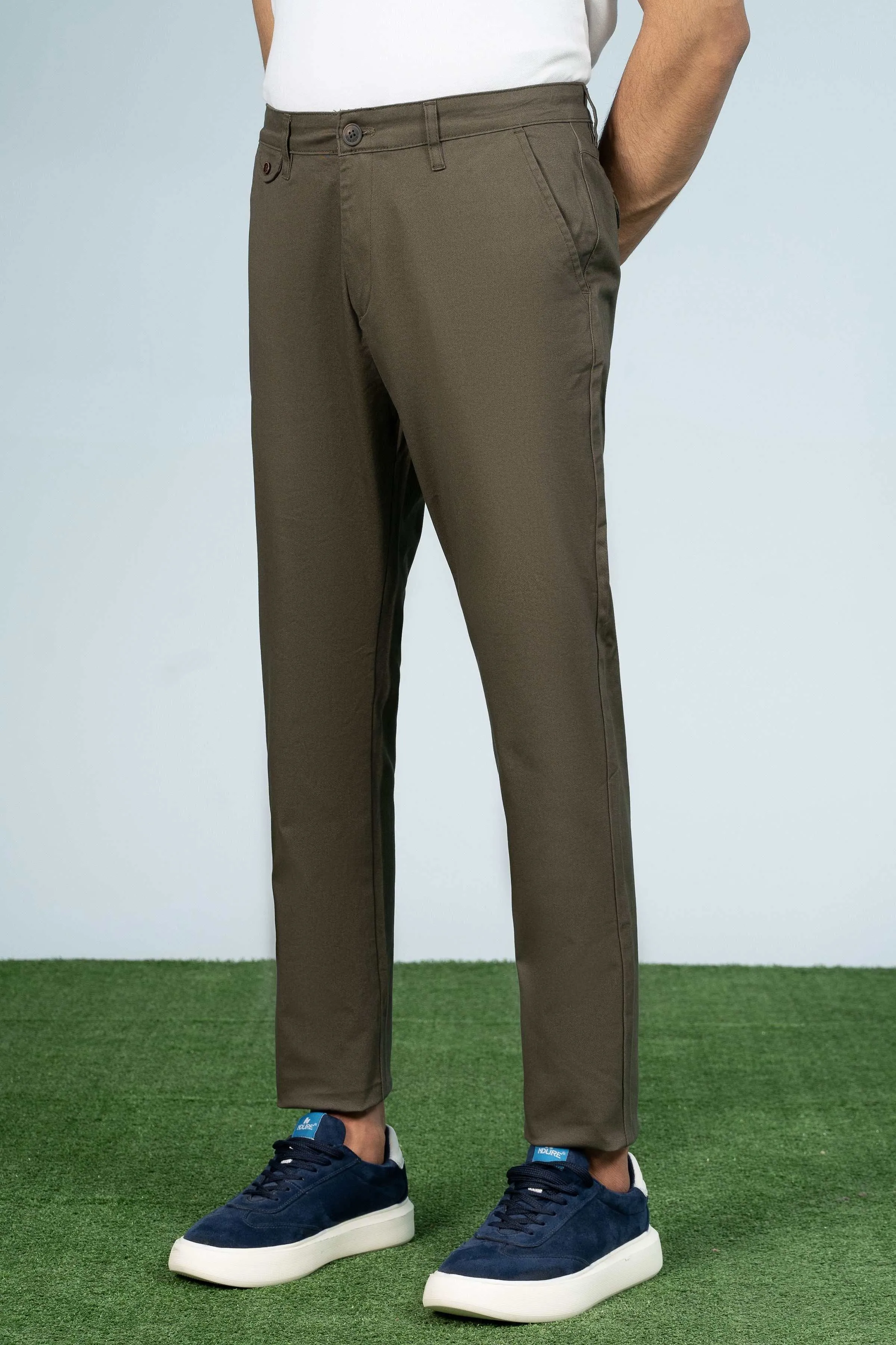 CROSS POCKET CASUAL PANT OLIVE