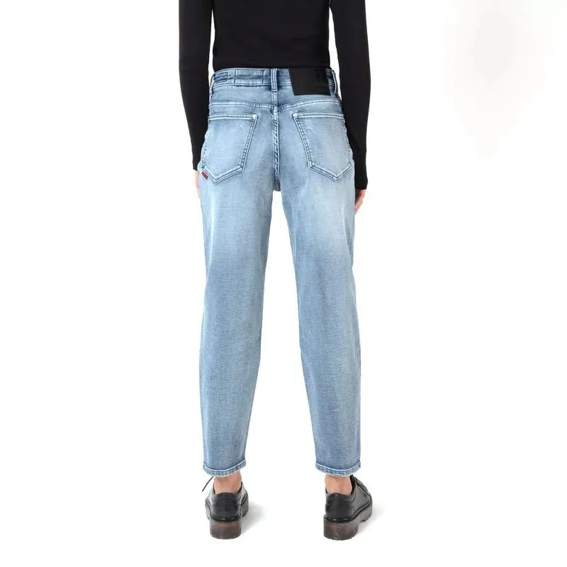 Jeans Mujer Baggy Tiro Ultra Alto Med Blue