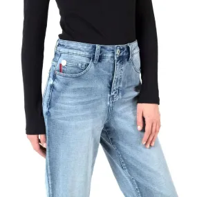 Jeans Mujer Baggy Tiro Ultra Alto Med Blue